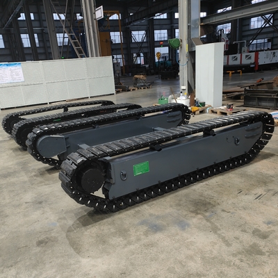 TR600 사용자 지정 120KG 유해 화물 모든 지형 원격 제어 고무 트랙 크롤러 차시 UGV 로봇