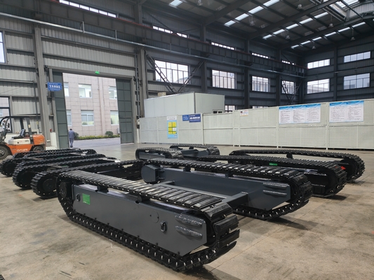 TR600 사용자 지정 120KG 유해 화물 모든 지형 원격 제어 고무 트랙 크롤러 차시 UGV 로봇